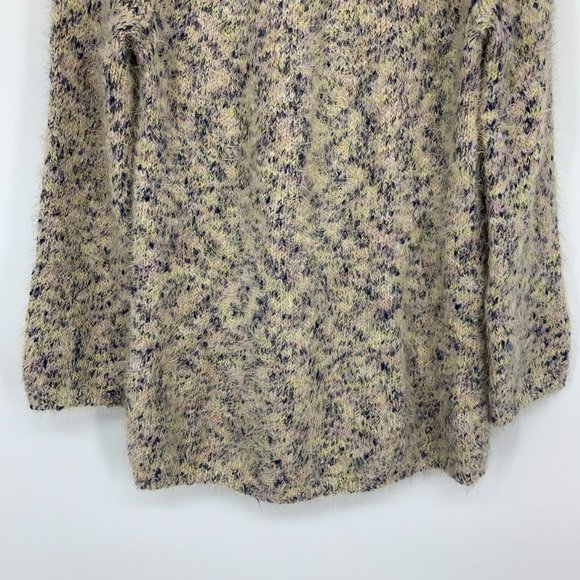 Lou & Grey Sweater Speckled Metallic Fuzzy Knit Long Sleeve - Picture 5 of 10